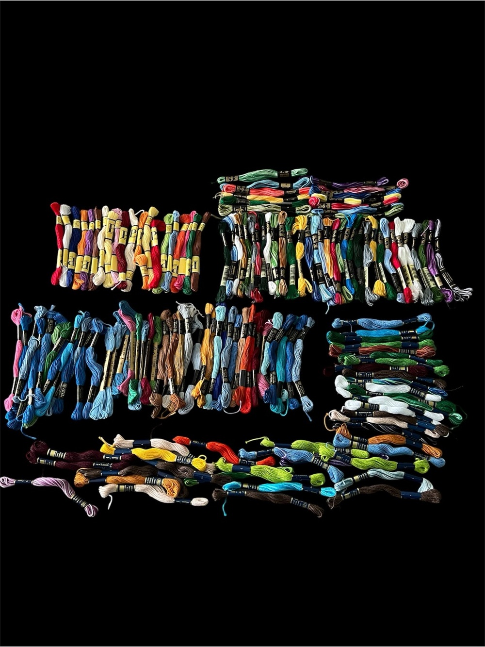 Embroidery Floss DMC Coates & Clark Prism Iris - Lot of 150+